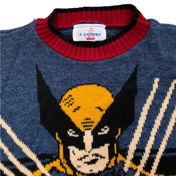 RARE Vintage 90s 1994 Marvel Wolverine Crew Neck Sweater - Picture 3 of 11